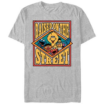 Men's Sesame Street Raised On The Street Poster Graphic Tee