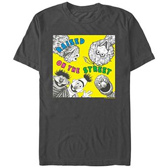 Men's Sesame Street Raised On The Street Portrait Graphic Tee