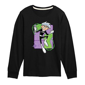 Boys 8-20 Danny Phantom Danny Jumping Long Sleeve Graphic Tee