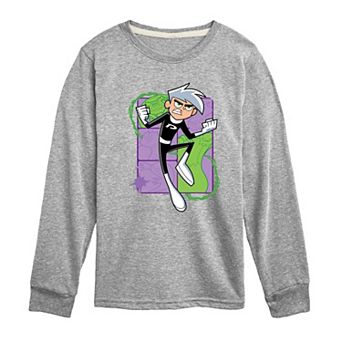 Boys 8-20 Danny Phantom Danny Jumping Long Sleeve Graphic Tee