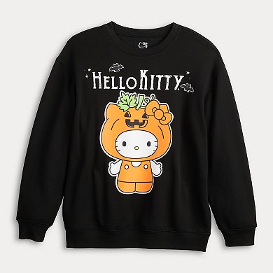 Juniors' Hello Kitty Pumpkin Graphic Sweatshirt