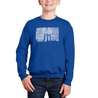 Brooklyn Bridge - Boy's Word Art Crewneck Sweatshirt