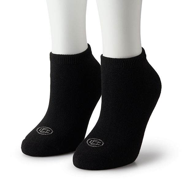Women's Doctor's Choice Full Cushion Diabetic Low-Cut Socks 2-Pair Pack - Black