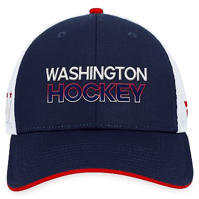 Men's Fanatics Branded Navy Washington Capitals Authentic Pro Alternate Jersey Trucker Adjustable Hat