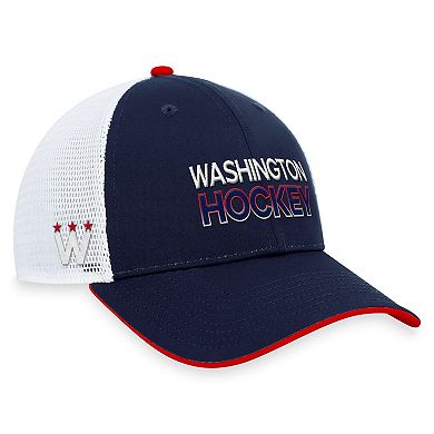 Men's Fanatics Branded Navy Washington Capitals Authentic Pro Alternate Jersey Trucker Adjustable Hat
