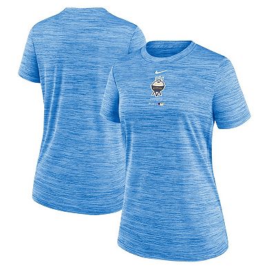 Women's Nike Blue Milwaukee Brewers City Connect Practice Velocity T-Shirt