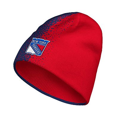 Men's adidas Blue/Red New York Rangers Split Knit Hat