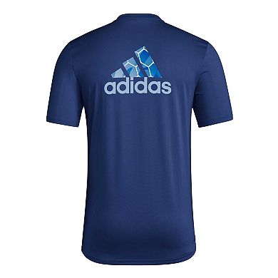 Men's adidas Navy Sporting Kansas City Local Pop AEROREADY T-Shirt