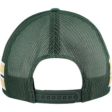 Men's '47 Hunter Green Milwaukee Bucks Sidebrand Stripes Trucker Adjustable Hat