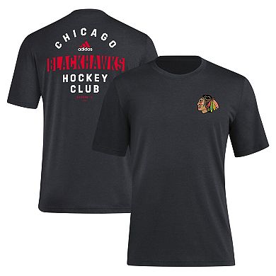 Men's adidas Black Chicago Blackhawks Blend T-Shirt