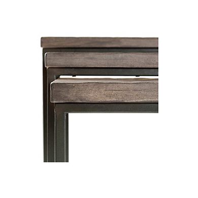 Schleedorf Traditional Gray End Table Set