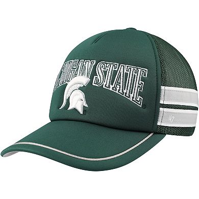 Men's '47 Green Michigan State Spartans Sideband Trucker Adjustable Hat