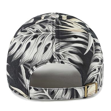 Men's '47 Black Florida State Seminoles Tropicalia Clean Up Adjustable Hat