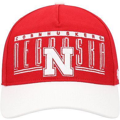 Men's '47 Scarlet Nebraska Huskers Double Header Hitch Adjustable Hat