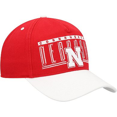 Men's '47 Scarlet Nebraska Huskers Double Header Hitch Adjustable Hat