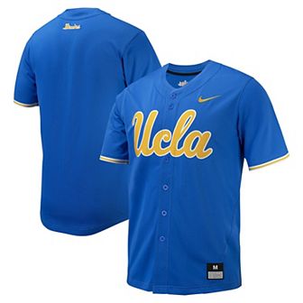 Men's Nike Blue UCLA Bruins Replica Full-Button Baseball Jersey