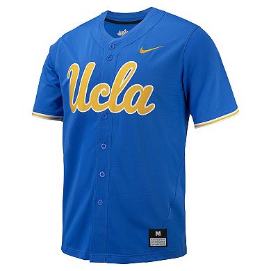 Men's Nike Blue UCLA Bruins Replica Full-Button Baseball Jersey