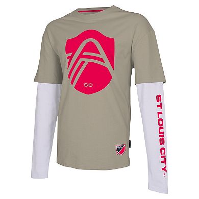 Men's Stadium Essentials Tan St. Louis City SC Status Long Sleeve T-Shirt