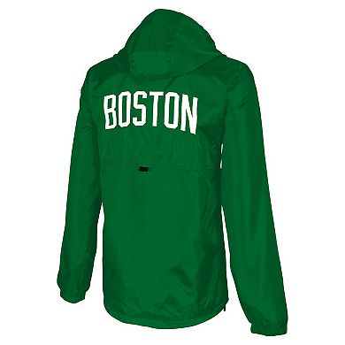 Unisex Stadium Essentials Kelly Green Boston Celtics Compete Quarter-Zip Hoodie Jacket