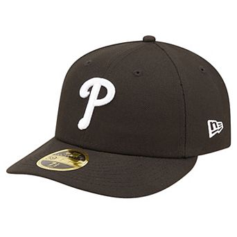 Men's New Era Black Philadelphia Phillies Low Profile 59FIFTY Fitted Hat