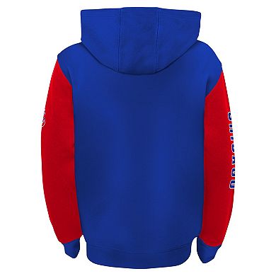 Toddler Royal Chicago Cubs Postcard Full-Zip Hoodie