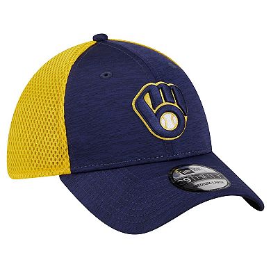 Men's New Era Navy Milwaukee Brewers Neo 39THIRTY Flex Hat