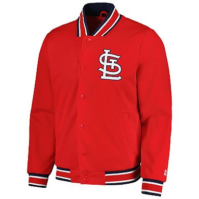 Men's Starter Red St. Louis Cardinals Secret Weapon Full-Snap Jacket