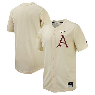 Men's Nike Cream Arkansas Razorbacks Replica Baseball Jersey