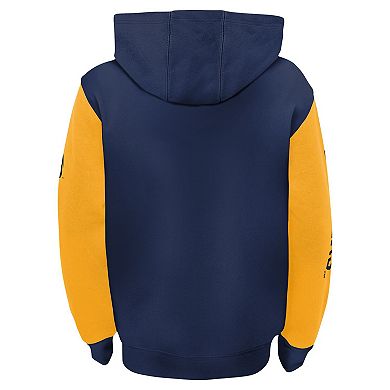 Toddler Navy Milwaukee Brewers Postcard Full-Zip Hoodie