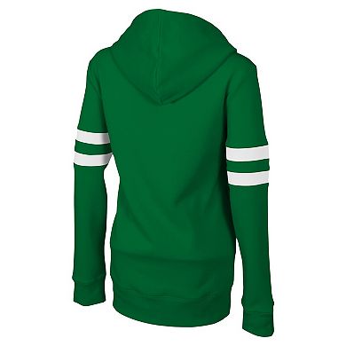 Women's Stadium Essentials Kelly Green Boston Celtics Road Game Pullover Hoodie