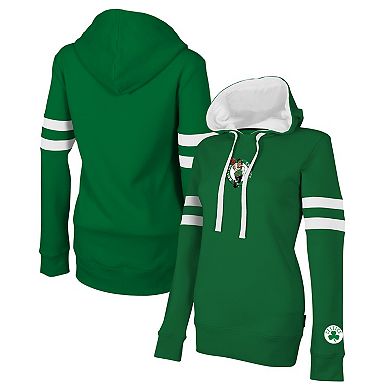 Women's Stadium Essentials Kelly Green Boston Celtics Road Game Pullover Hoodie