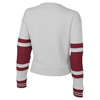 Women's Stadium Essentials White Atlanta United FC Scrimmage Crop Top Sweatshirt