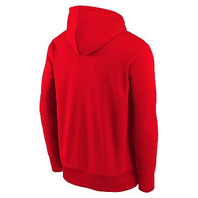 Youth Nike Red Los Angeles Angels Authentic Collection Performance Pullover Hoodie