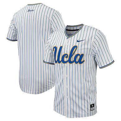 Men's Nike White UCLA Bruins Pinstripe Replica Baseball Jersey