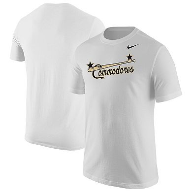 Men's Nike White Vanderbilt Commodores Baseball Vault T-Shirt