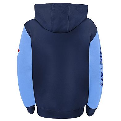 Youth Fanatics Branded Navy/Light Blue Toronto Blue Jays Postcard Full-Zip Hoodie Jacket