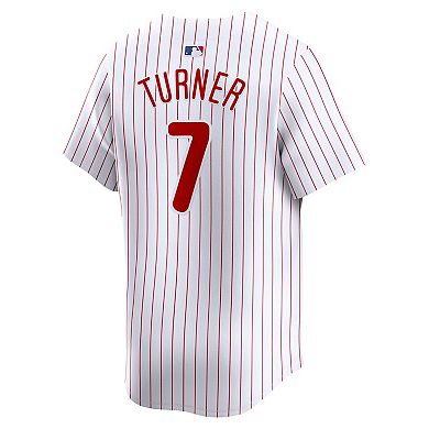 Men's Nike Trea Turner White Philadelphia Phillies Home Limited Player Jersey