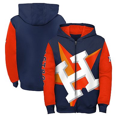 Toddler Navy Houston Astros Postcard Full-Zip Hoodie