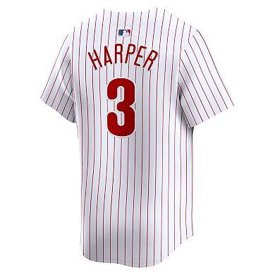 Men's Nike Bryce Harper White Philadelphia Phillies Home Limited Player Jersey