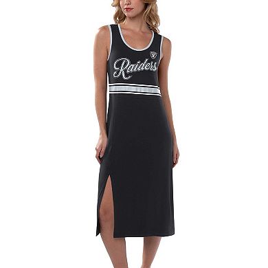 Women's G-III 4Her by Carl Banks Black Las Vegas Raiders Main Field Maxi Dress