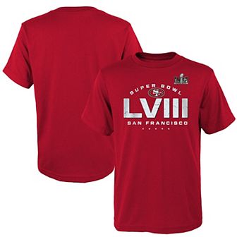 Youth Scarlet San Francisco 49ers Super Bowl LVIII Made It T-Shirt