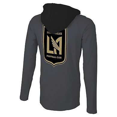 Men's Stadium Essentials Gray LAFC Tradition Raglan Hoodie Long Sleeve T-Shirt