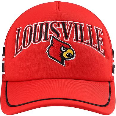 Men's '47 Red Louisville Cardinals Sideband Trucker Adjustable Hat