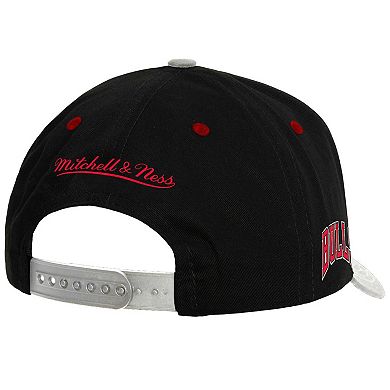 Men's Mitchell & Ness Black/Gray Chicago Bulls Pro Crown Adjustable Hat