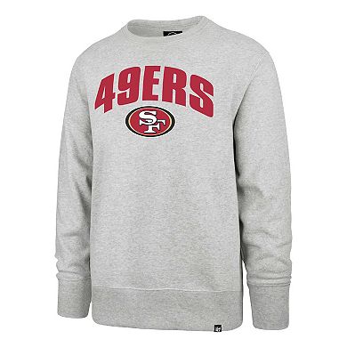 Men's '47 Gray San Francisco 49ers Headline Pullover Sweatshirt