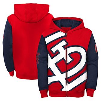 Youth Fanatics Branded Red/Navy St. Louis Cardinals Postcard Full-Zip Hoodie Jacket