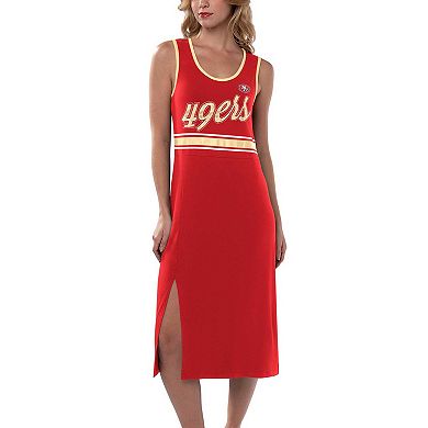 Women's G-III 4Her by Carl Banks Scarlet San Francisco 49ers Main Field Maxi Dress