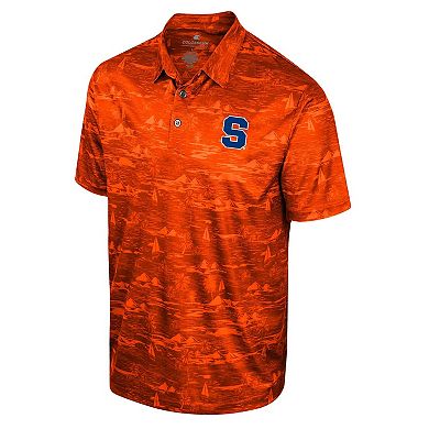 Men's Colosseum Orange Syracuse Orange Daly Print Polo