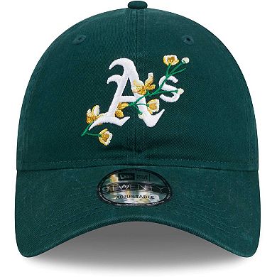Women's New Era Green Oakland Athletics Game Day Bloom Branch 9TWENTY Adjustable Hat