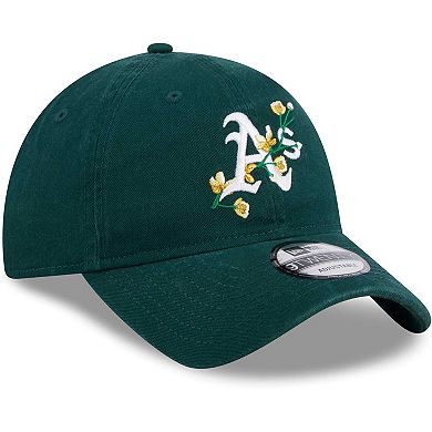 Women's New Era Green Oakland Athletics Game Day Bloom Branch 9TWENTY Adjustable Hat